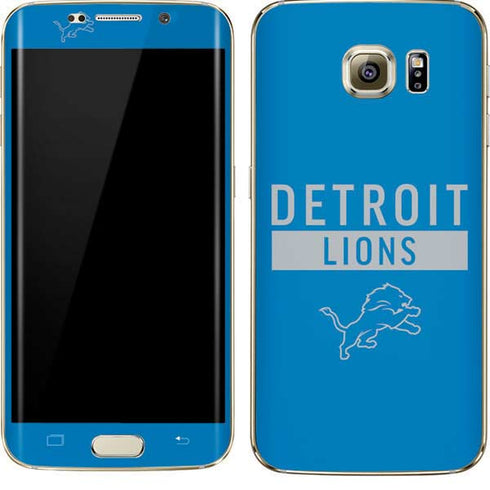 NFL Detroit Lions Blue Performance Series Galaxy S7 Edge Skin